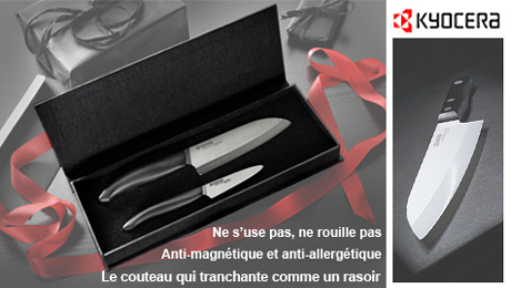 Couteaux Kyocera lames blanches