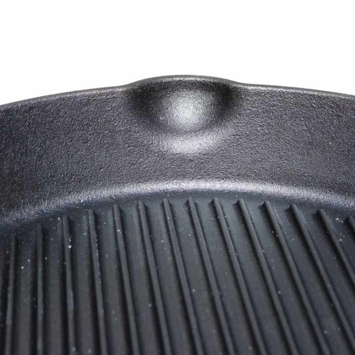 Poêle grill Ø 35 cm 100% fonte