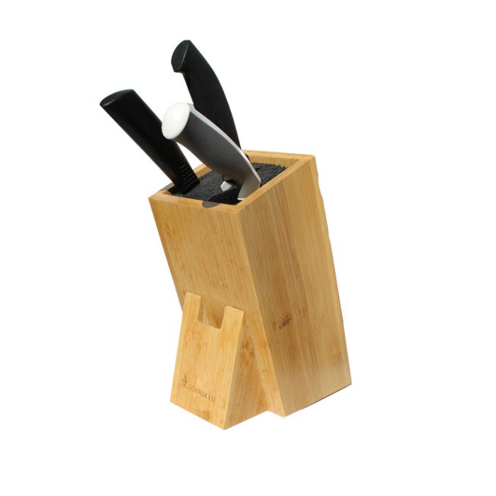 Bloc porte couteaux bambou