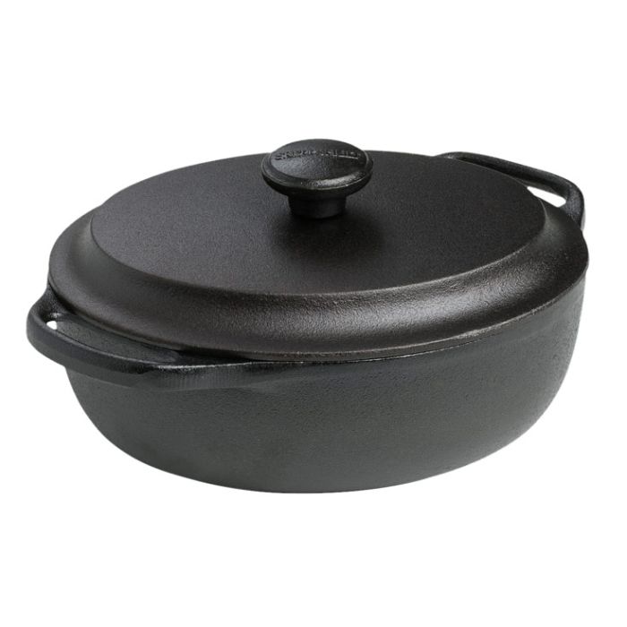  Cocotte en fonte ovale 6 litres - Couvercle fonte