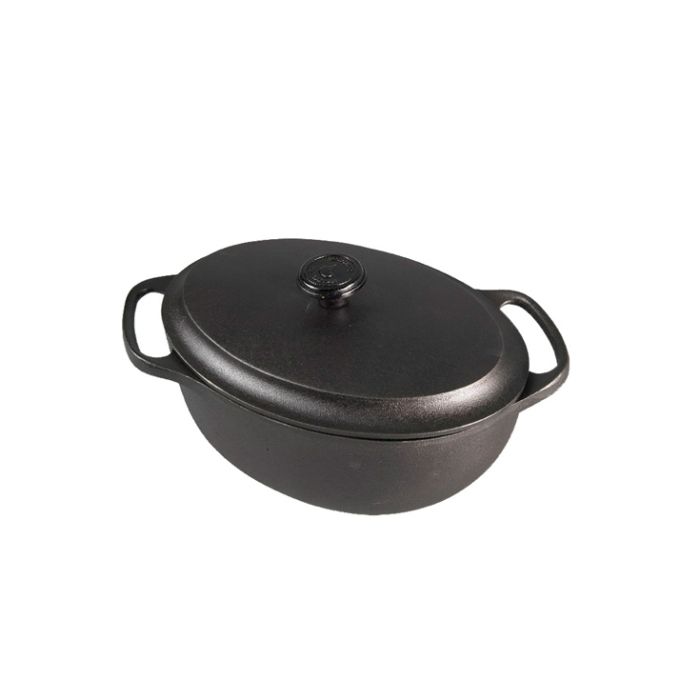 Cocotte en fonte ovale 2 litres - Couvercle fonte