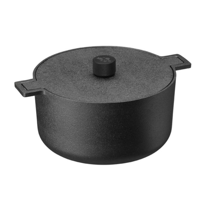  Cocotte en fonte ronde 5 litres - Serie noir