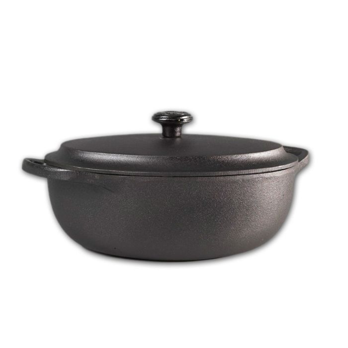  Cocotte en fonte ovale 6 litres - Couvercle fonte