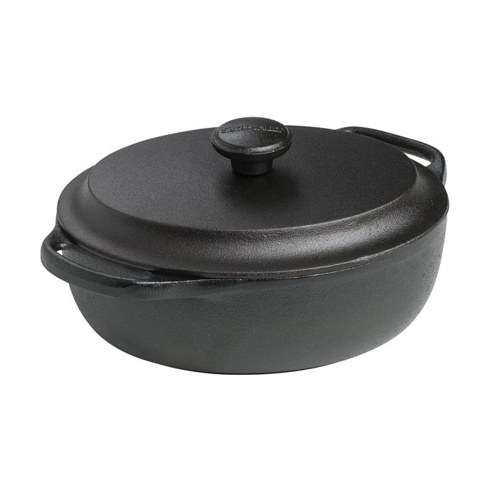  Cocotte en fonte ovale 4 litres - Couvercle fonte
