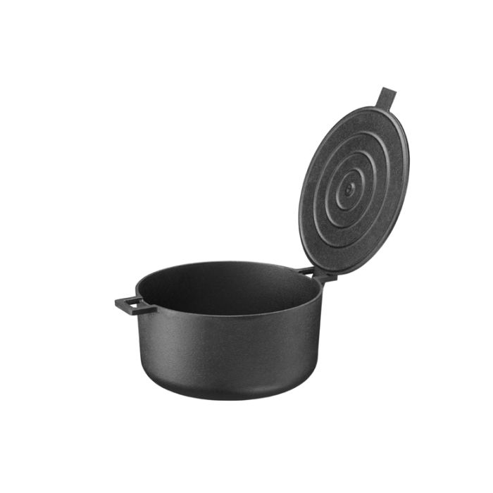  Cocotte en fonte ronde 5 litres - Serie noir