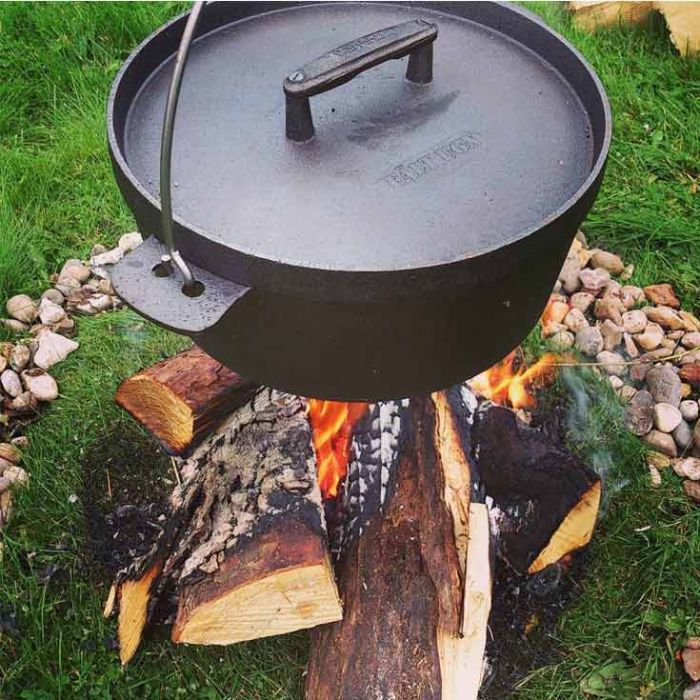  Cocotte en fonte d'autrefois avec anse - 5,5l Couvercle fonte