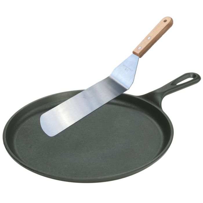 Crêpière 26,7 cm + Spatule inox manche court