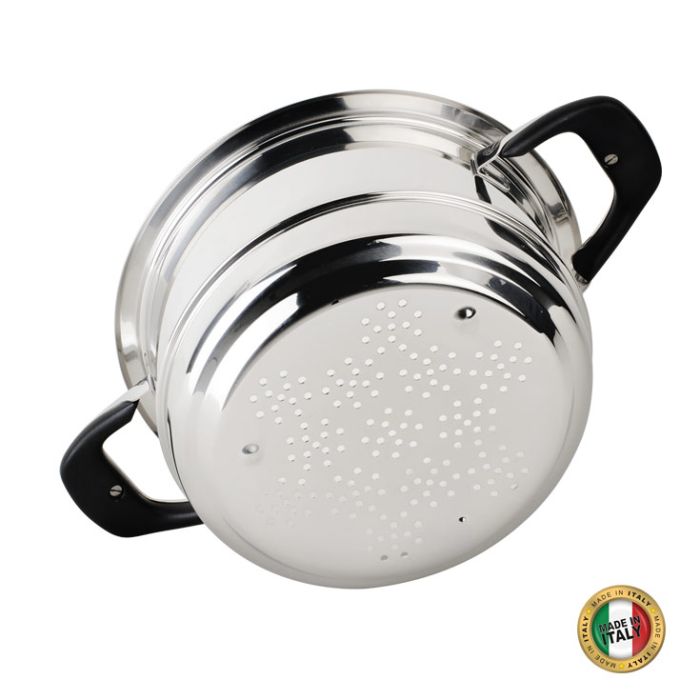 Faitout et cuit vapeur insert inox - 24cm écovitam