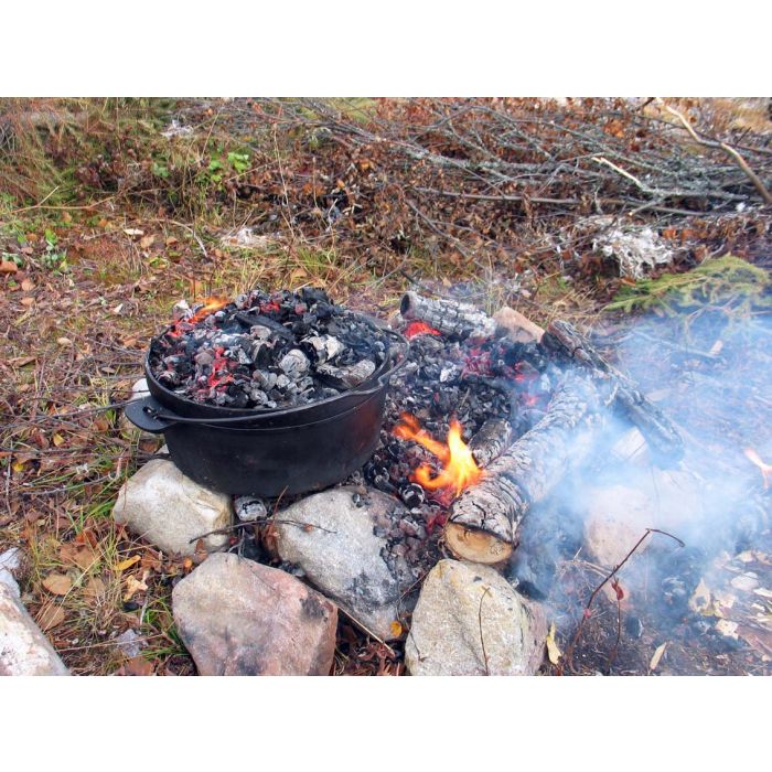  Cocotte en fonte d'autrefois avec anse - 5,5l Couvercle fonte