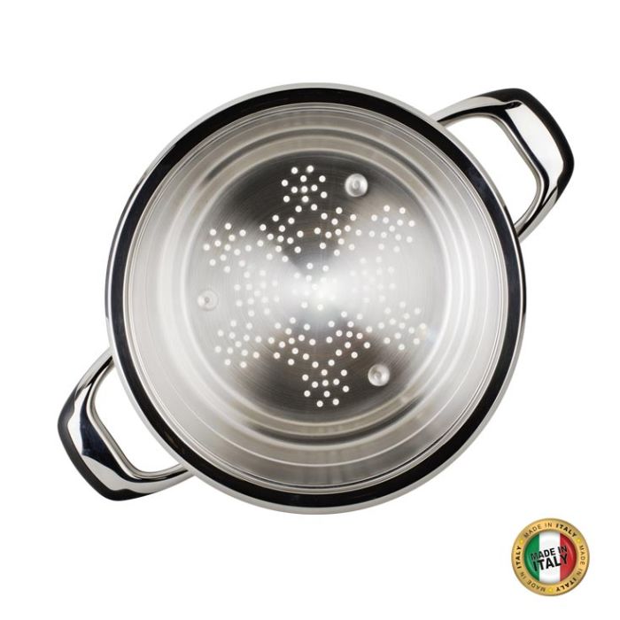 Faitout et cuit vapeur insert inox - 24cm écovitam