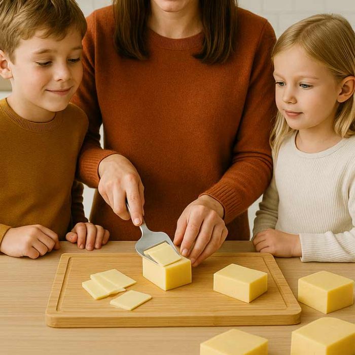 Planche à découper, couteau céramique et raclette à fromage