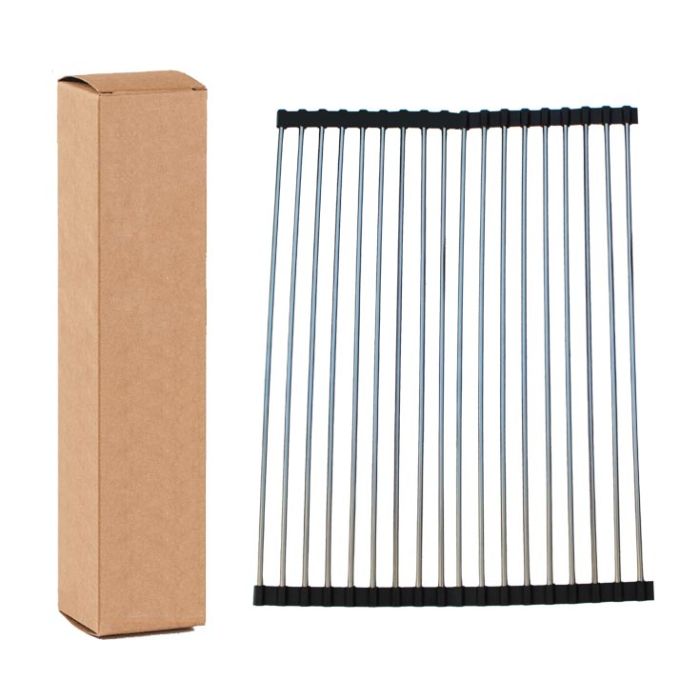 Egouttoir vaisselle inox enroulable