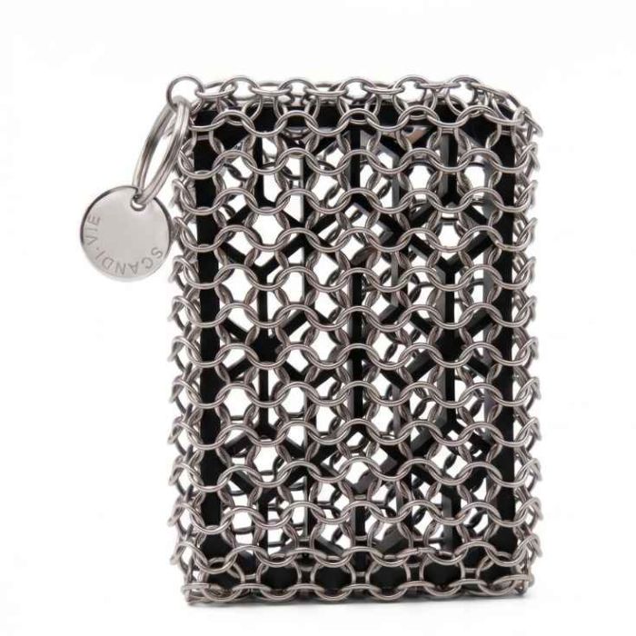 Eponge en cotte de maille inox et silicone