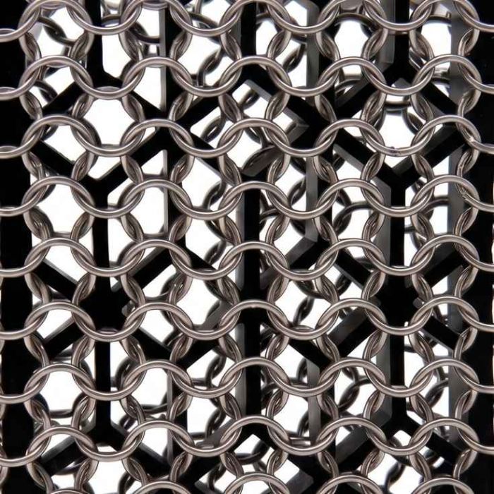 Eponge en cotte de maille inox et silicone