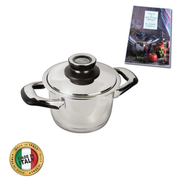 Faitout inox induction 2L-16cm + livre recettes écovitam