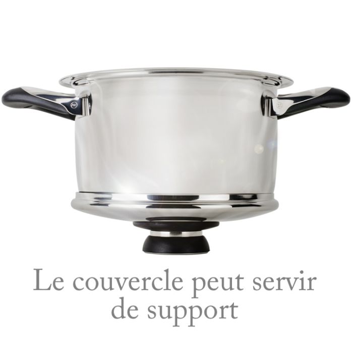 Faitout et cuit vapeur insert inox - 20cm écovitam