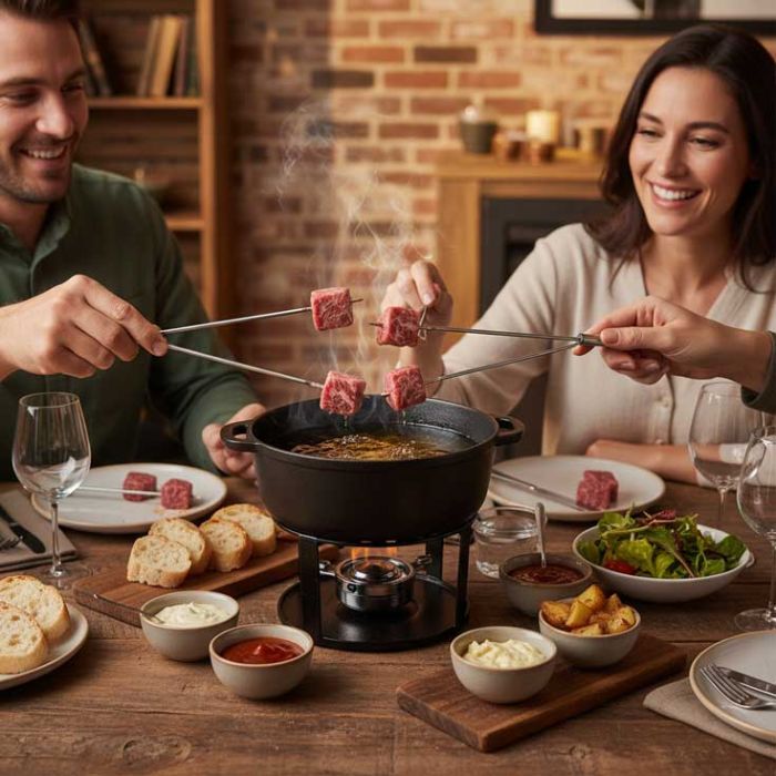 Appareil à fondue en fonte