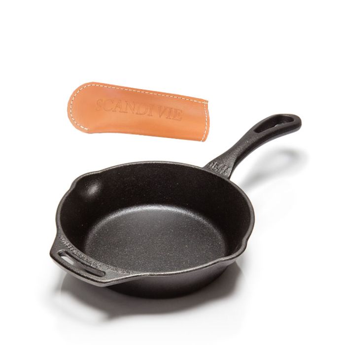 Poêle fonte Ø 20 cm + Manchon de protection