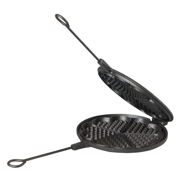 Gaufrier en fonte Skeppshult + brosse de nettoyage