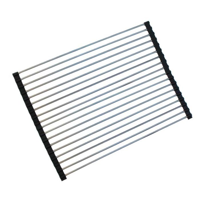 Egouttoir vaisselle inox enroulable