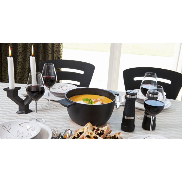 Cocotte en fonte Grystapel 3 litres + couvercle / plat en fonte