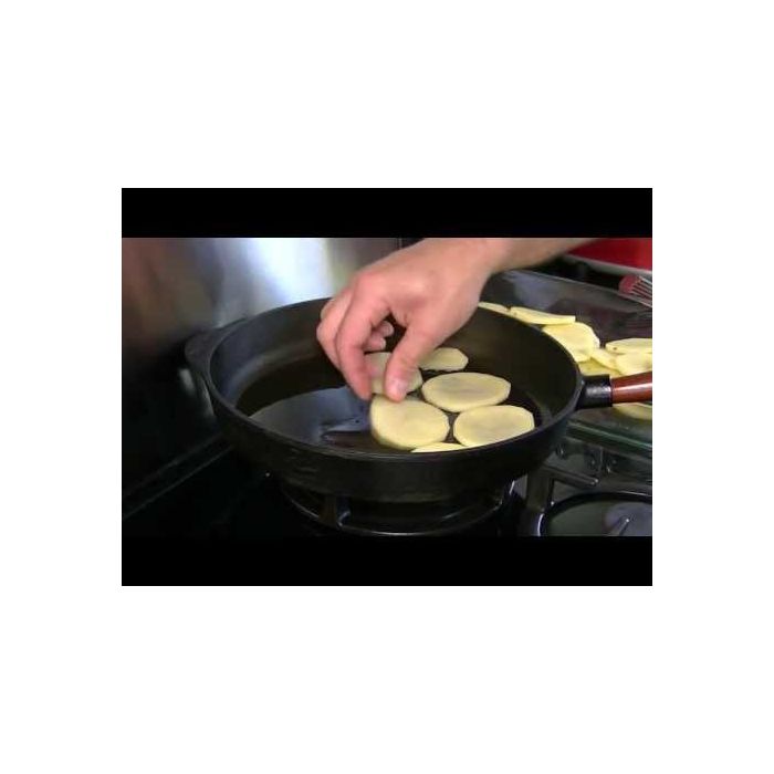 Sauteuse Ø 24 cm avec couvercle pyrex / Poignée hêtre
