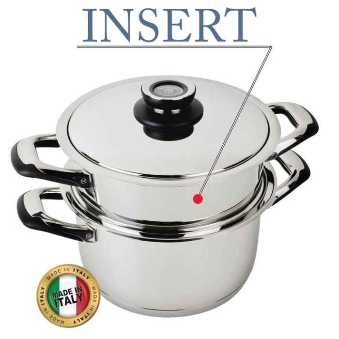Cuit vapeur insert inox - 24cm écovitam