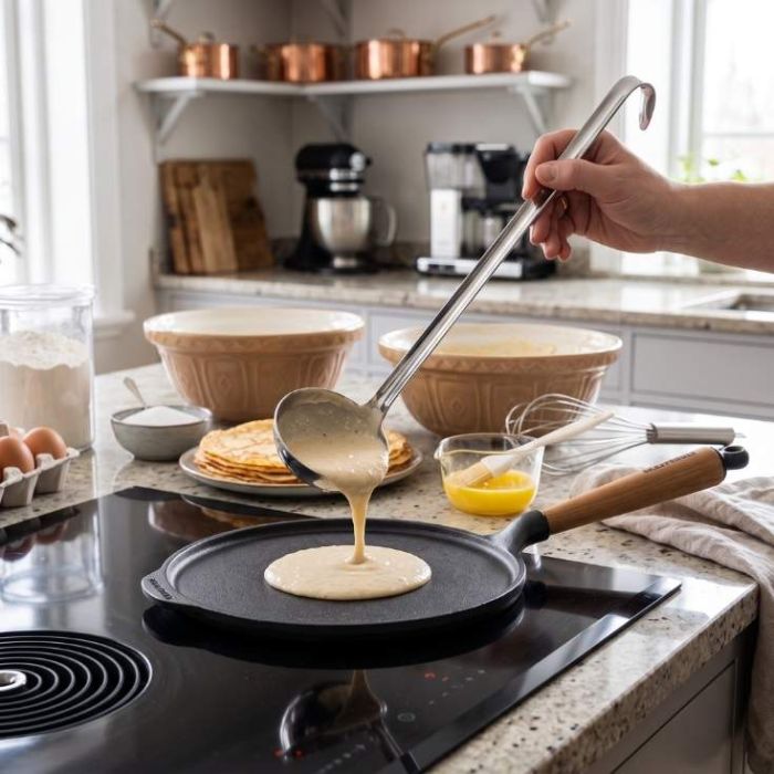 Louche inox pate à crêpe Ø 8 cm