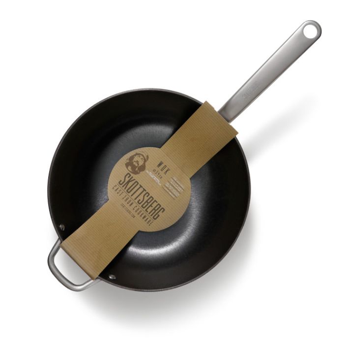 Poêle wok en fonte légère 34 cm