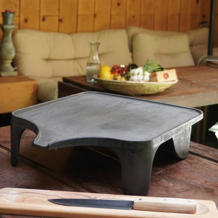 Plaque fonte plancha avec bol