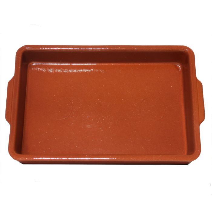 Plat à four rectangulaire terre cuite 6/8 pers.