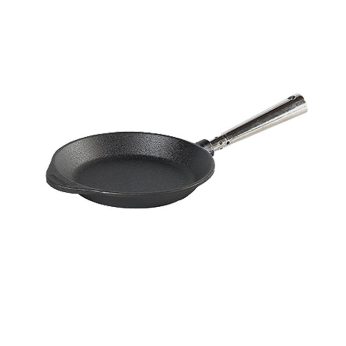 Poêle à frire en fonte Ø 18 cm - poignée inox