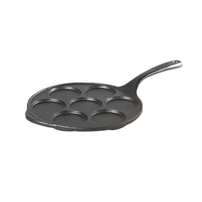 Poêle blinis 23 cm - 7 moules ronds - Poignée fonte