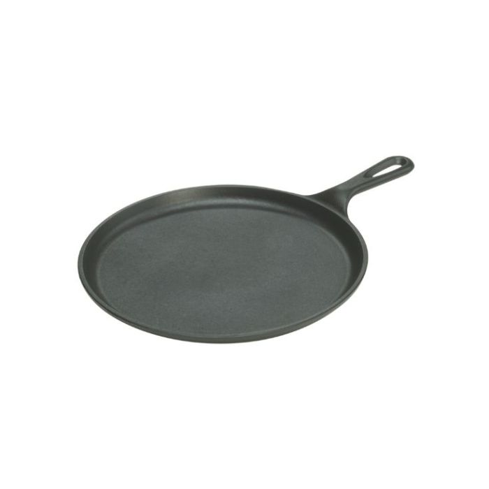 Lot 2 pièces Poêles à frire Fonte Ø 26cm et Poêle à crêpe Ø 26.7 cm