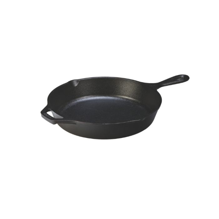 Lot 2 pièces Poêles à frire Fonte Ø 26cm et Poêle à crêpe Ø 26.7 cm
