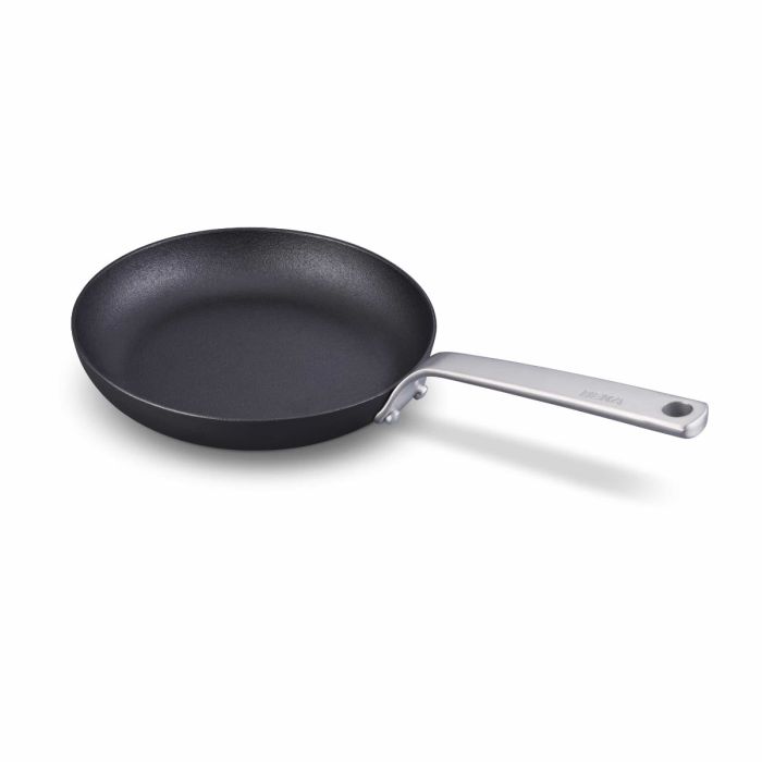 Poêle à frire 24cm - Poignée inox - Brosse Offerte