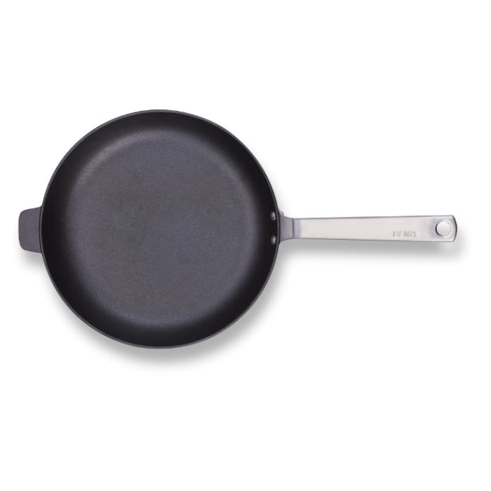 Poêle à frire 28 cm - Poignée inox - Brosse Offerte