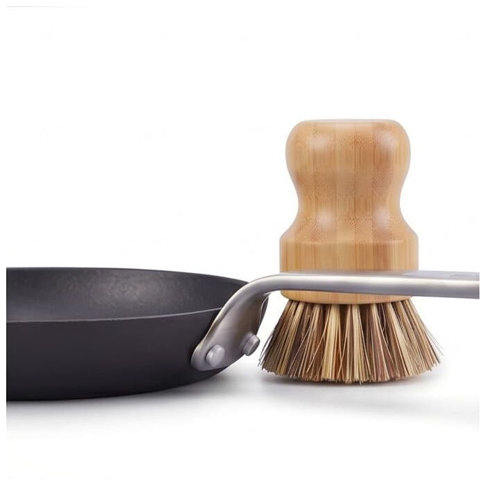 Poêle à frire 28 cm - Poignée inox - Brosse Offerte