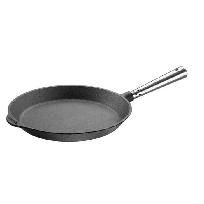 Poele a frire en fonte Ø 26 cm poignée inox