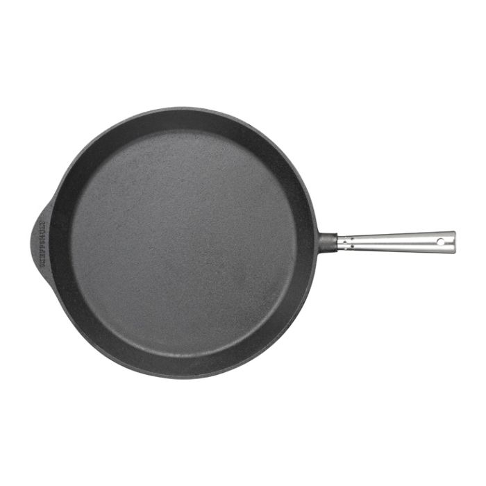 Poêle à frire en fonte Ø34 cm - Poignée inox