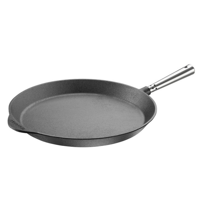 Poêle à frire en fonte Ø34 cm - Poignée inox