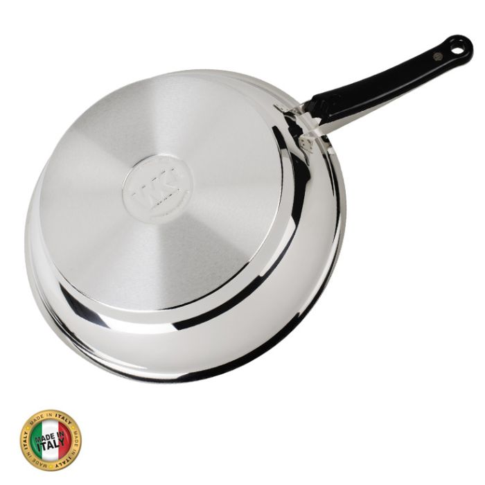 Poêle 28 inox - Fond épais écovitam