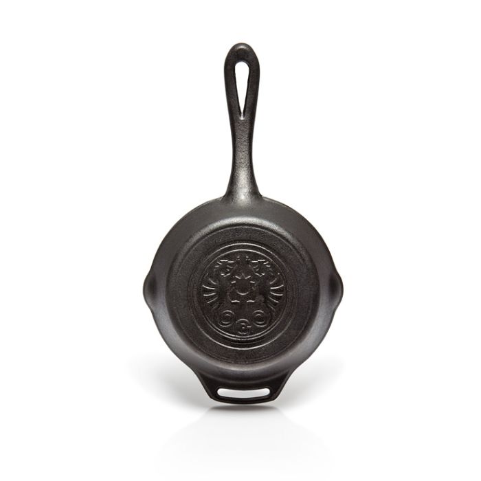 Poêle en fonte 28cm + spatule inox