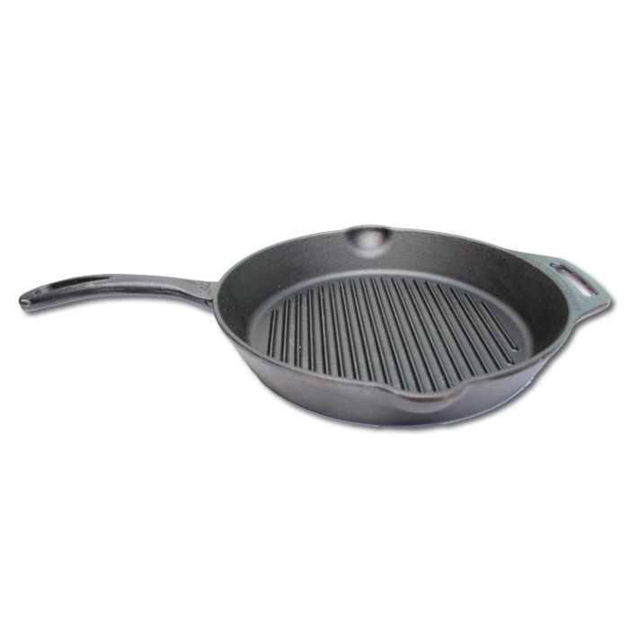 Poêle grill Ø 35 cm 100% fonte