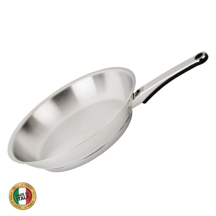 Poêle 28 inox - Fond épais écovitam
