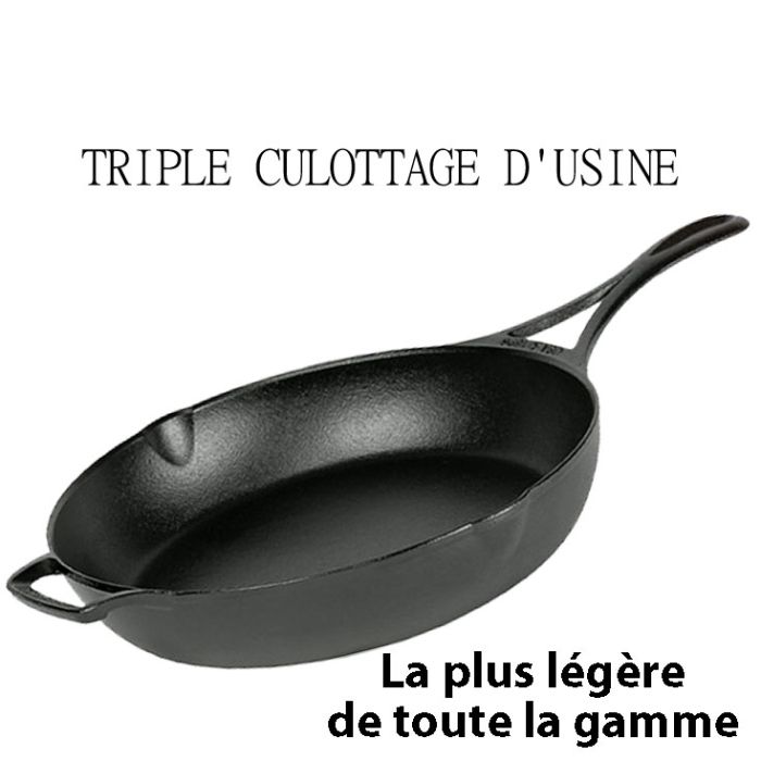 Poele fonte Ø 30 cm série Blacklock