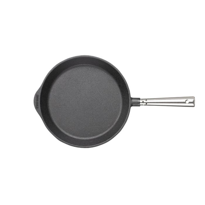 Poele a frire en fonte Ø 26 cm poignée inox