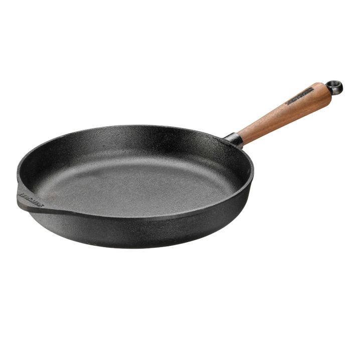 Sauteuse 28cm poignée noyer + Couvercle pyrex 