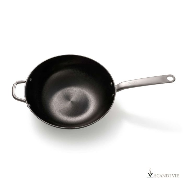 Poêle wok en fonte légère 34 cm