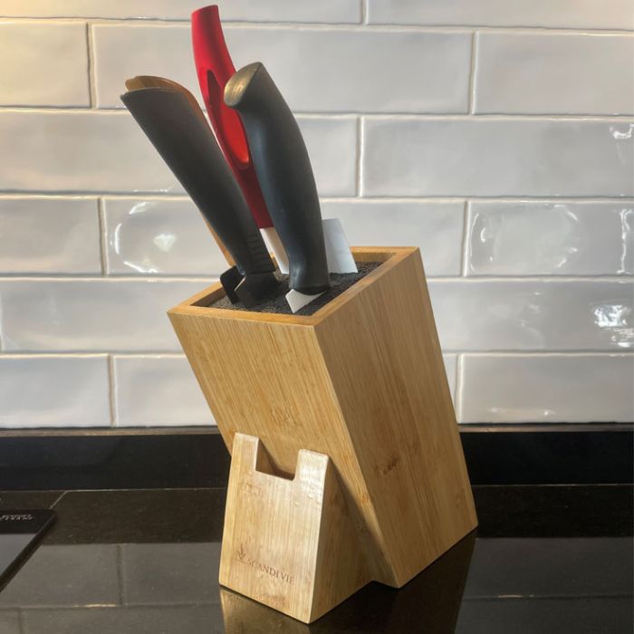 Bloc porte couteaux bambou